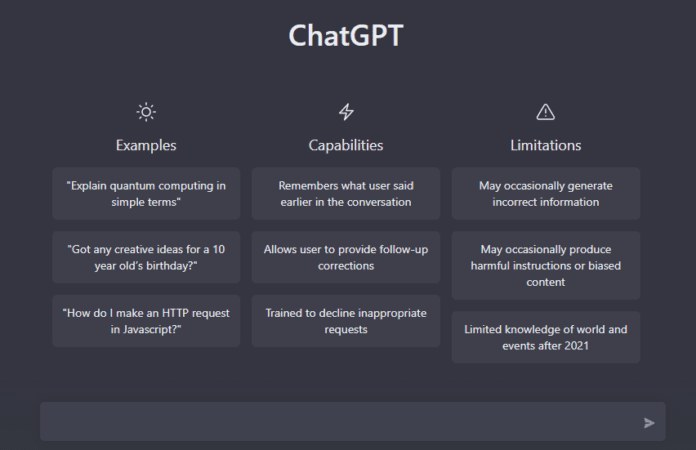 chatgpt screenshot