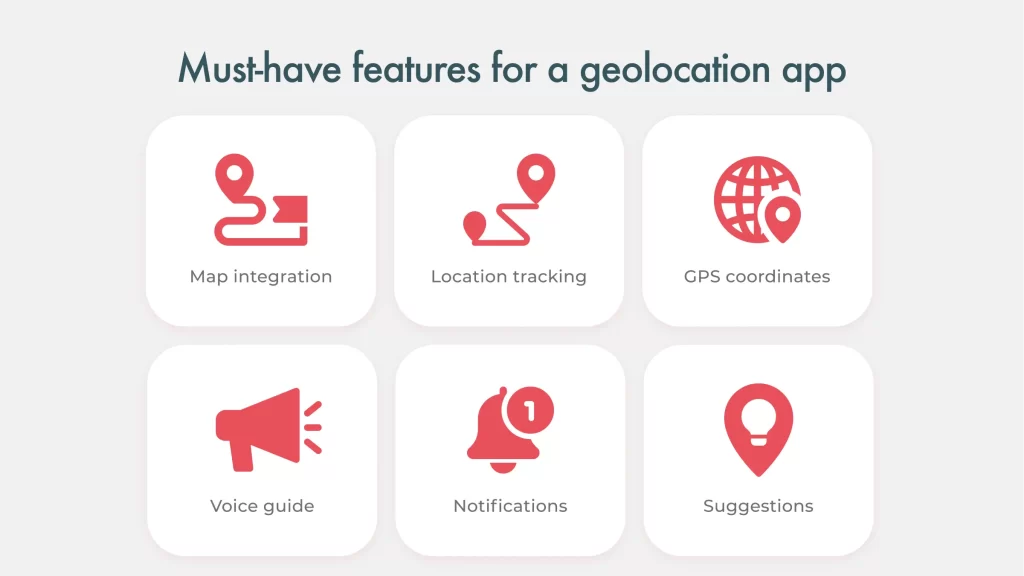 Must have features for a geolocation app